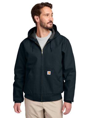 Carhartt Thermal-Lined Duck Active Jacket Mens Size 3XL Blue Dark Navy CTJ131